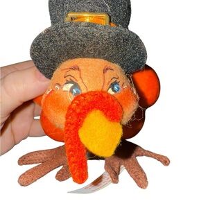 Annalee 5” Turkey Pumpkin Figurine 🦃🎃 (2005) Thanksgiving Collectible